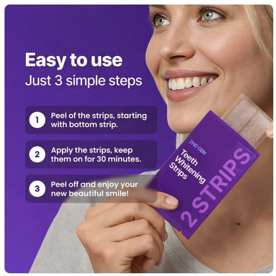 Qluxi Purple Teeth Whitening Strips®