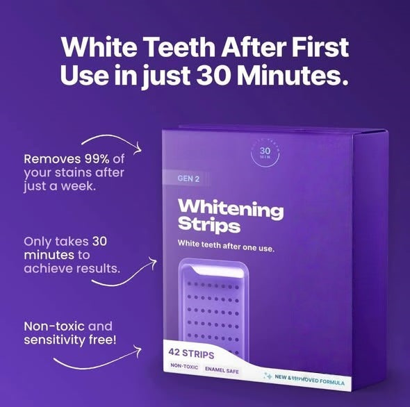 Qluxi Purple Teeth Whitening Strips®