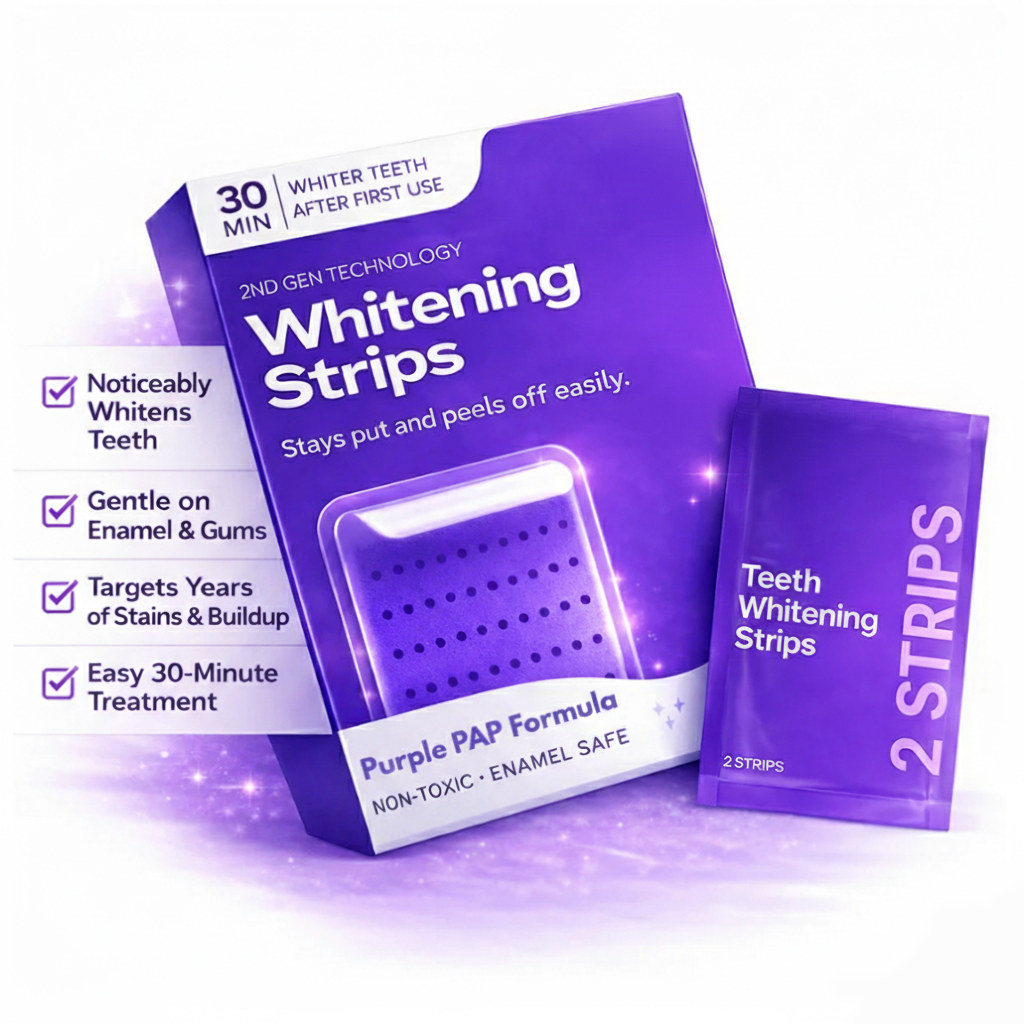Qluxi Purple Teeth Whitening Strips®